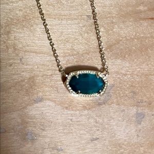 brand new green kendra scott necklace